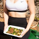 Prepared this high protein steak + veggies dish. Great after-workout fuel.